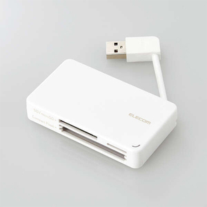 ELECOM エレコム カードリーダー MR-K304WH USB 42in1 ホワイト [管理:1000025038]