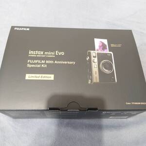 富士フイルム instax mini Evo FUJIFILM 90th Anniversary Special Kit チェキ TITANIUM GOLD チタニウムゴールド