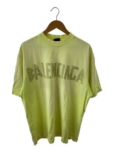 BALENCIAGA◆22/tape type medium fit/02889/739784/Tシャツ/S/コットン/GRN/