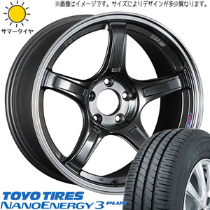 215/55R17 サマータイヤホイールセット フォレスター etc (TOYO NANOENERGY3 & SSR GTX03 5穴 100)