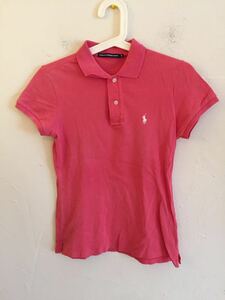 【送料無料】中古 RALPH LAUREN ラルフローレン ポロシャツ ピンク サイズ S