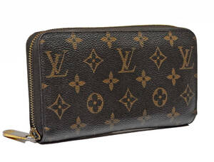 【美品】 LOUIS VUITTON モノグラム ジッピーウォレット ラウンドファスナー財布 CA4181 ★札入れ・小銭入れ・カード8枚 ★全国送料無料♪