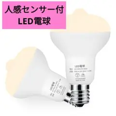 LED人感センサー電球 E17口金 4.2W 40W相当 電球色 非調光 2個