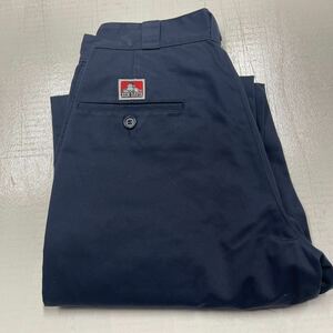 中古 W29 NAVY BEN DAVIS ベンデイビス ワークパンツ ゴリラカット WORK PANTS