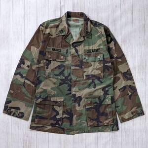 US.ARMY/ユーエスアーミー/米軍実物/90～00S/ヴィンテージ/BDU/ミリタリージャケット/ウッドランドカモ/迷彩/ワッペン