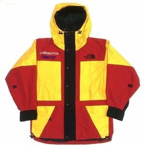 【レア】90s THE NORTH FACE CORDURA PLUS GORE-TEX JACKET ノースフェイス ゴアテックスマウンテンジャケット メンズM 赤黄 ヴィンテージ