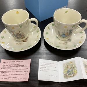 No.21 ピーターラビット カップ&ソーサー ペア 2客　セット ティーカップ Peter Rabbit コレクション 洋食器