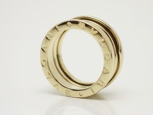 BVLGARI ブルガリ B-zero1 リング　ゼロワン　750YG #51 2バンド　リング　アクセサリー　レディース　中古　送料無料【質屋出品】