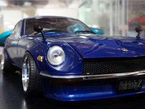 ☆ワタナベ仕様☆カスタム☆京商 1/18 NISSAN FairladyZ - L (S30) 改 Blue Metallic☆日産 フェアレディZ☆No.08220BL☆ローダウン仕様☆