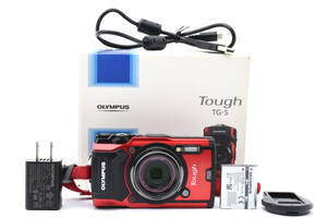 ★美品 元箱付き★ OLYMPUS オリンパス Tough TG-5 RED レッド デジタルコンパクトカメラ