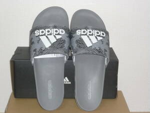 5★★★★即決！新品 アディダス/adidas アディレッタ CF LOGO /ADILETTE CF LOGO グレー US13.0/31.5cm ★定形外郵便可能