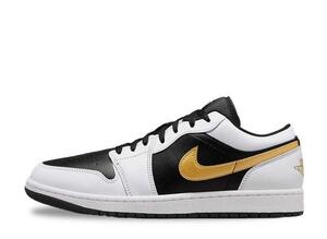 Nike Air Jordan 1 Low "White/Metallic Gold/Black" 27.5cm 553558-172