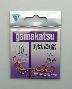 新品即決 がまかつ Gamakatsu 丸せいご(金) 10号