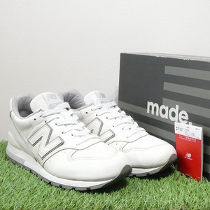 New Balance 996 Made in U.S.A ニューバランス 996 アメリカ製 レザー ホワイト/グレー M996MUB 26.0cm