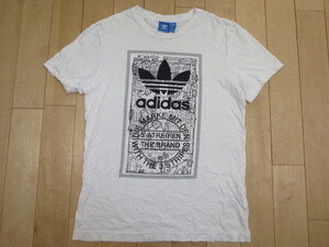 ☆アディダス(adidas)☆半袖Tシャツ☆白色☆Lサイズ☆