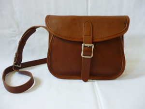 SLOW fino cartridge shoulder bag M size CHOCO　スロー　レザーショルダーバッグ