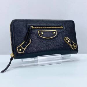 1円スタート BALENCIAGA バレンシアガ シティ 財布 レザー YH408