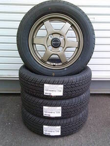 新品☆ヨコハマS306☆155/65R13☆新品ホイールセット☆ワゴンR・タント・ekワゴン・パレット・軽自動車等に☆フェニーチェRX5