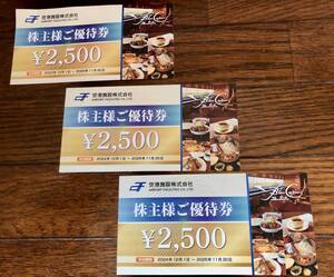 【送料無料】ブルーコーナーＵＣ店　株主様ご優待券2,500円　３枚　令和７年11月30日まで有効