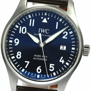 IWC IWC SCHAFFHAUSEN IW327010 パイロットウォッチ マークXVIII デイト 自動巻き メンズ 美品 箱・保証書付き_766308