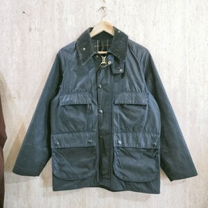 80s Barbour bedale　c38 ターコイズ　ネイビー　バブアー　ビデイル　4ポケット　 2クラウン　2クレスト　　