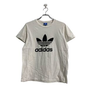 adidas 半袖 ロゴ Tシャツ S～ ホワイト アディダス ビッグロゴ 古着卸 アメリカ仕入 a604-5118