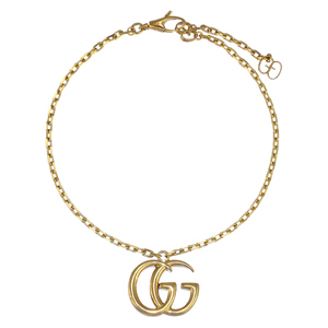 グッチ ダブルG ブレスレット 18Kイエローゴールド GG チェーン ジュエリー アクセサリー GUCCI