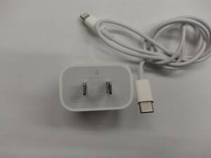 ■純正 Apple アップル 20W USB-C電源アダプタ a2305 emc 3597 USB-C - Lightning充電ケーブル 　43　C