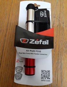 ☆送料無料☆Zefal【Air Profil FC02】空気入れ ミニポンプ シルバー/レッド　携帯ポンプ