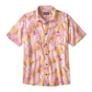 新品未使用・タグ付き★Patagonia　アロハシャツ　バック・ステップ・シャツ　ボタニカル　メンズＬ　Channeling Spring★パタロハ好きな方