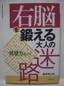 送料無料 中古本 右脳を鍛える大人の迷路 嘉来進之助 追跡番号付き発送