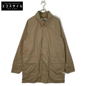 SASSAFRAS ササフラス SF-211745 ALL LEAF COAT NYLON OXFORD COAT ベージュ XL コート コットン メンズ 中古