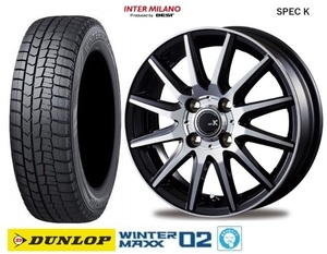 新品4本SET SPEC-K ダンロップ ウインターマックス02 WM02 23年 155/65R13インチ ML21 ルークス モコ オッティ ピノ EKワゴン トッポ