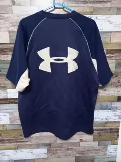 アンダーアーマー　UNDER ARMOUR　ベースボールシャツ　ネイビー　MD