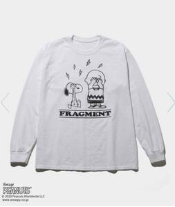 【M size】 FRAGMENT × PEANUTS LONG SLEEVE TEE 白 / ロンT スヌーピー the conveni コンビニ　藤原ヒロシ フラグメント ピーナッツ