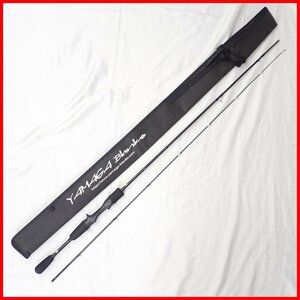 □美品 YAMAGA Blanks/ヤマガブランクス ルアーロッド ブルーカレント63ベイト/全長約1.92m/2本継/自重約75.1g/竿袋付き/海釣り&0942500012