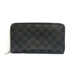 LOUIS VUITTON ルイヴィトン N60111 ダミエグラフィット ジッピー・オーガナイザー NM 長財布【送料無料】中古品 used AB