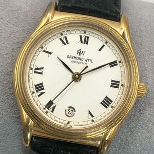 レイモンドウェイル　ジュネーブ　RAYMOND WEIL GENEVE 腕時計 5339 デイト 白文字盤　動作未確認　3針　E-074