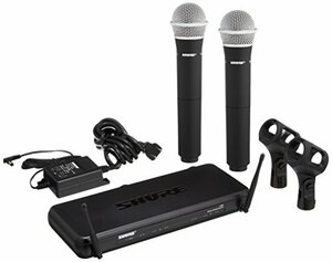 SHURE ワイヤレスシステム SVXシリーズ SVX288/PG28 ボーカル向け ハンドヘルド型送信機(2本)付属 SVX28(中古品)　(shin