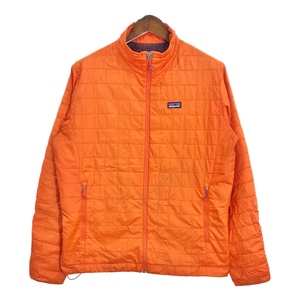 patagonia パタゴニア ナノパフジャケット アウトドア オレンジ (メンズ L) 中古 古着 S3484