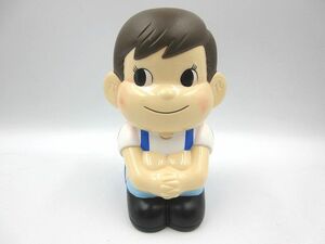 【MK】☆不二家 キャラクター ポコちゃん 貯金箱 プラスチック製 当時物 レトロ フィギュア 置物 長期保管品☆