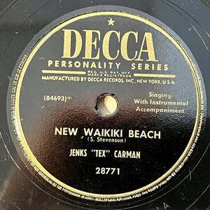 JENKS TEX CARMEN DECCA New Waikiki Beach ロバート・クラム カバー