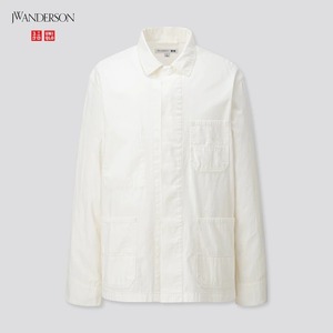 UNIQLO AND JW ANDERSON ウォッシュコットンワークジャケット Lサイズ 即完売色のWHITE 新品 完売レア