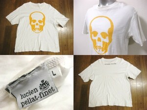 名作 本物 初期 lucien pellat-finet ルシアンペラフィネ スカル 半袖 Tシャツ L