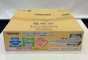 ☆新品・未開封☆　TOSHIBA　東芝　ハイビジョン　DVDレコーダー　AK-G200　250GB　簡単録画　スマート　シンプル　薄型レコーダー　