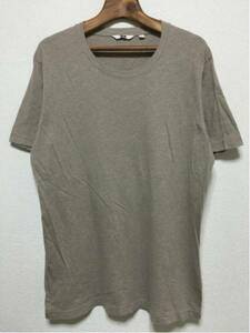 [即決古着]UNIQLO/ユニクロ/Tシャツ/半袖/霜降り/無地/ベージュ/XL