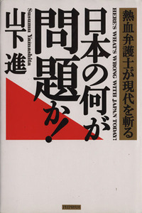 日本の何が問題か！ 熱血弁護士が現代を斬る/山下進(著者)