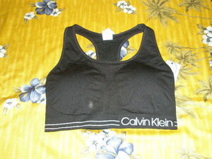 【即決】ハワイ購入 Calvin Klein カルバン・クライン スポーツブラ BK XL USA企画