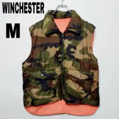 usa古着 winchester ダウンベスト　M 迷彩　ハンティングベスト狩猟