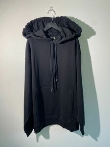 新品 23SS DRIES VAN NOTEN ドリスヴァンノッテン HAXEL 6610 M.K.HOODIE オーバーサイズ プルオーバー スウェット パーカー 黒L本物417O